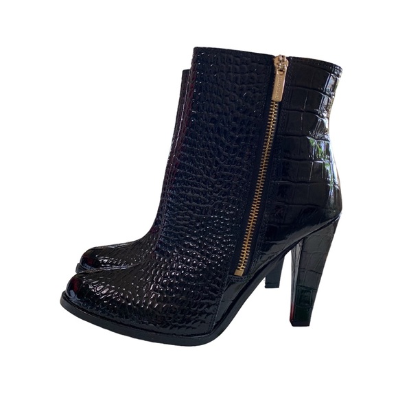 COLIN STUART CROC EMBOSSED BOOTIES - Picture 5 of 16